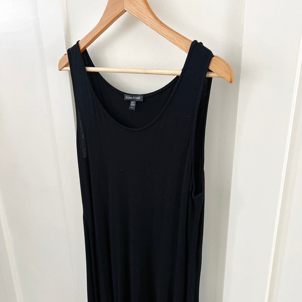 Eileen Fisher Black Sleeveless Dress Women's Size Small - Picture 2 of 5